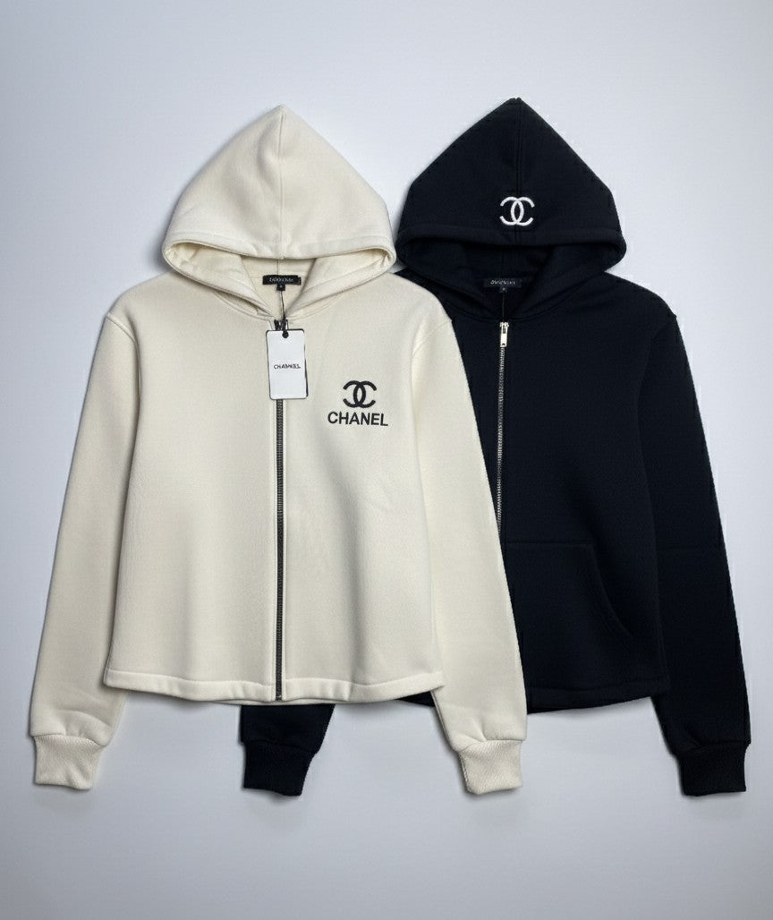 CHANEL Cropped Hoodie