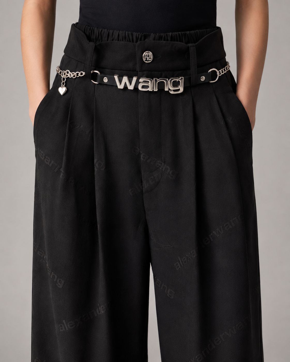 Black Wide-Leg Pants