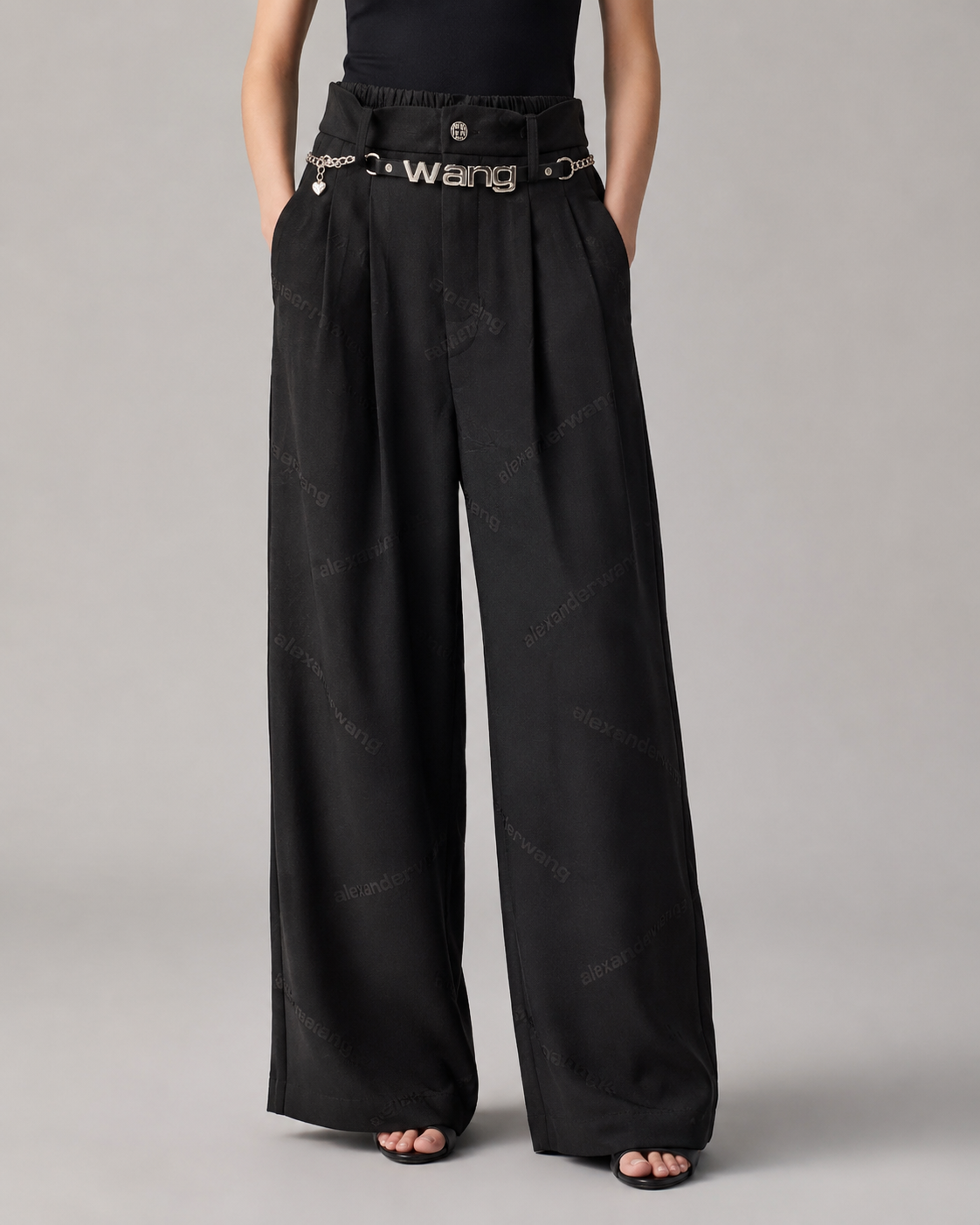 Black Wide-Leg Pants