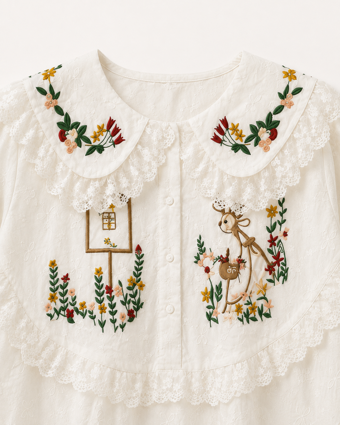 Embroidered Garden Lace Blouse