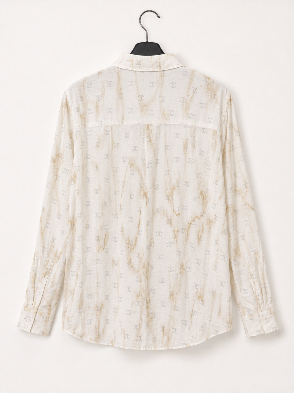 Ivory Marble Monogram Shirt