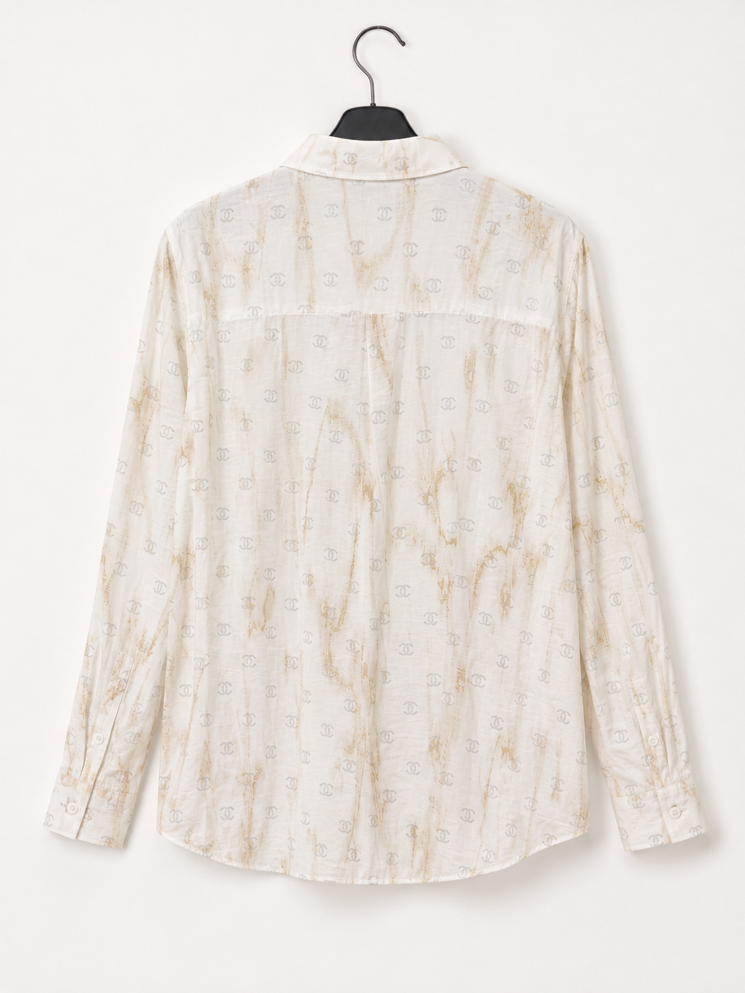 Ivory Marble Monogram Shirt