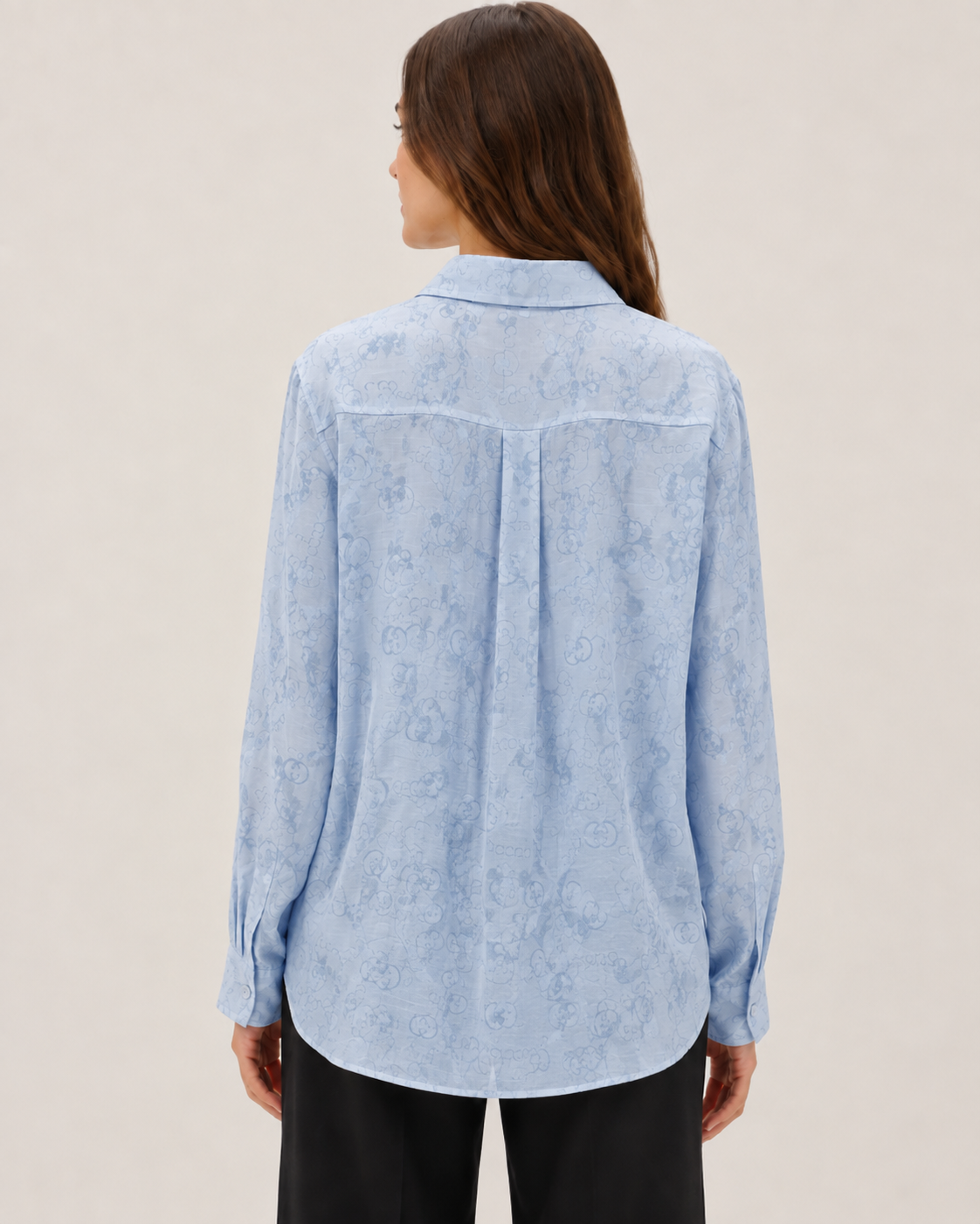 Signature Print Oversized Shirt