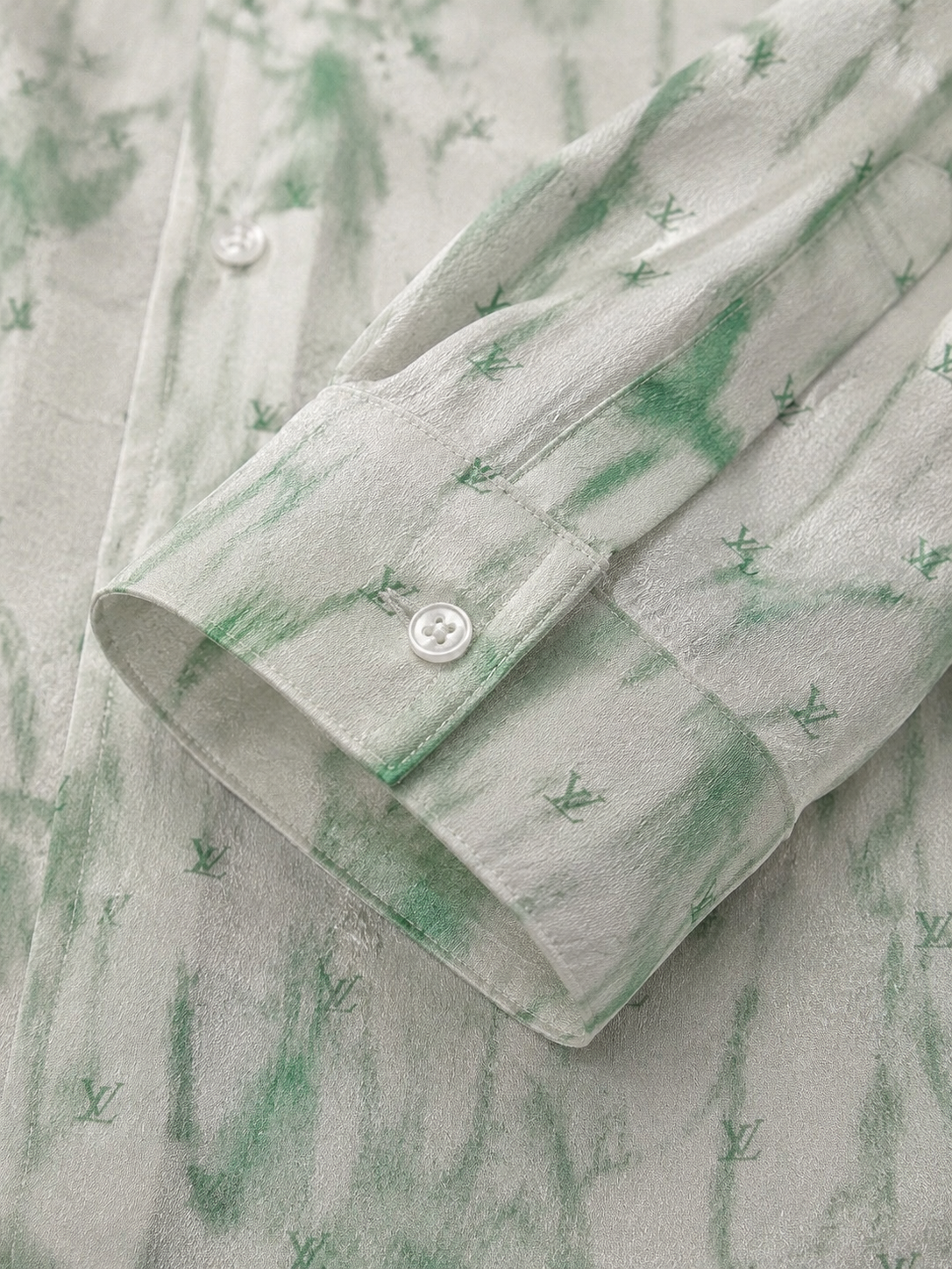 Louis Vuitton Monogram Satin Shirt – Ice Blue
