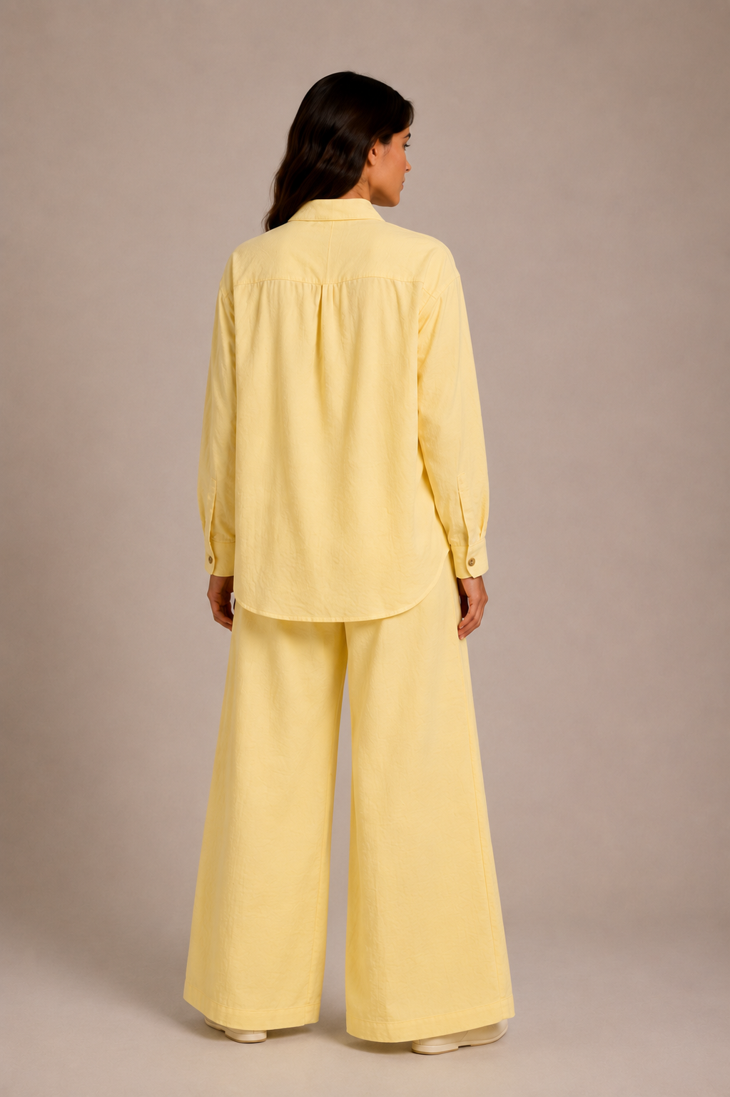 Lemon Embroidered Relaxed Set