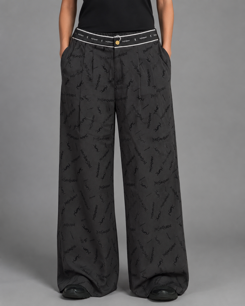 YSL Wide-Leg Pants