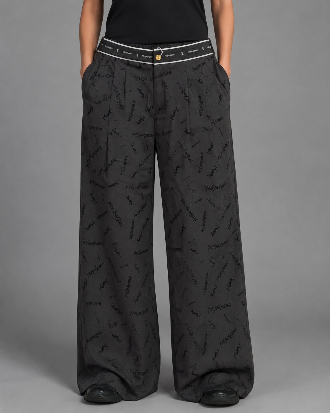 YSL Wide-Leg Pants