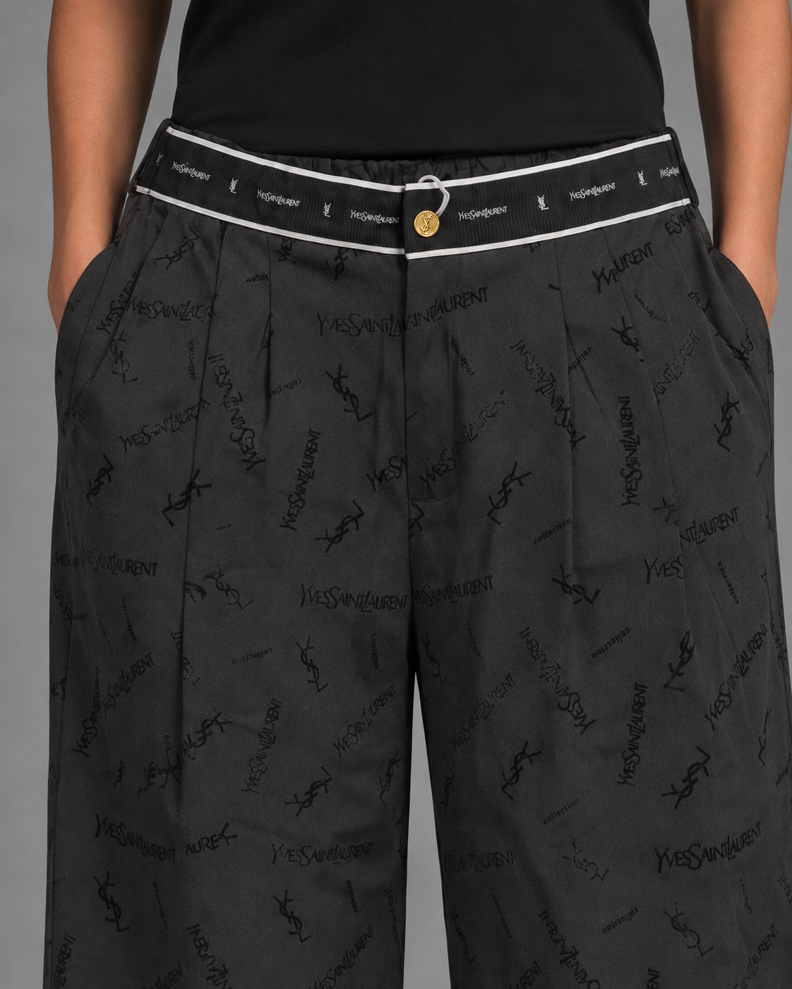 YSL Wide-Leg Pants