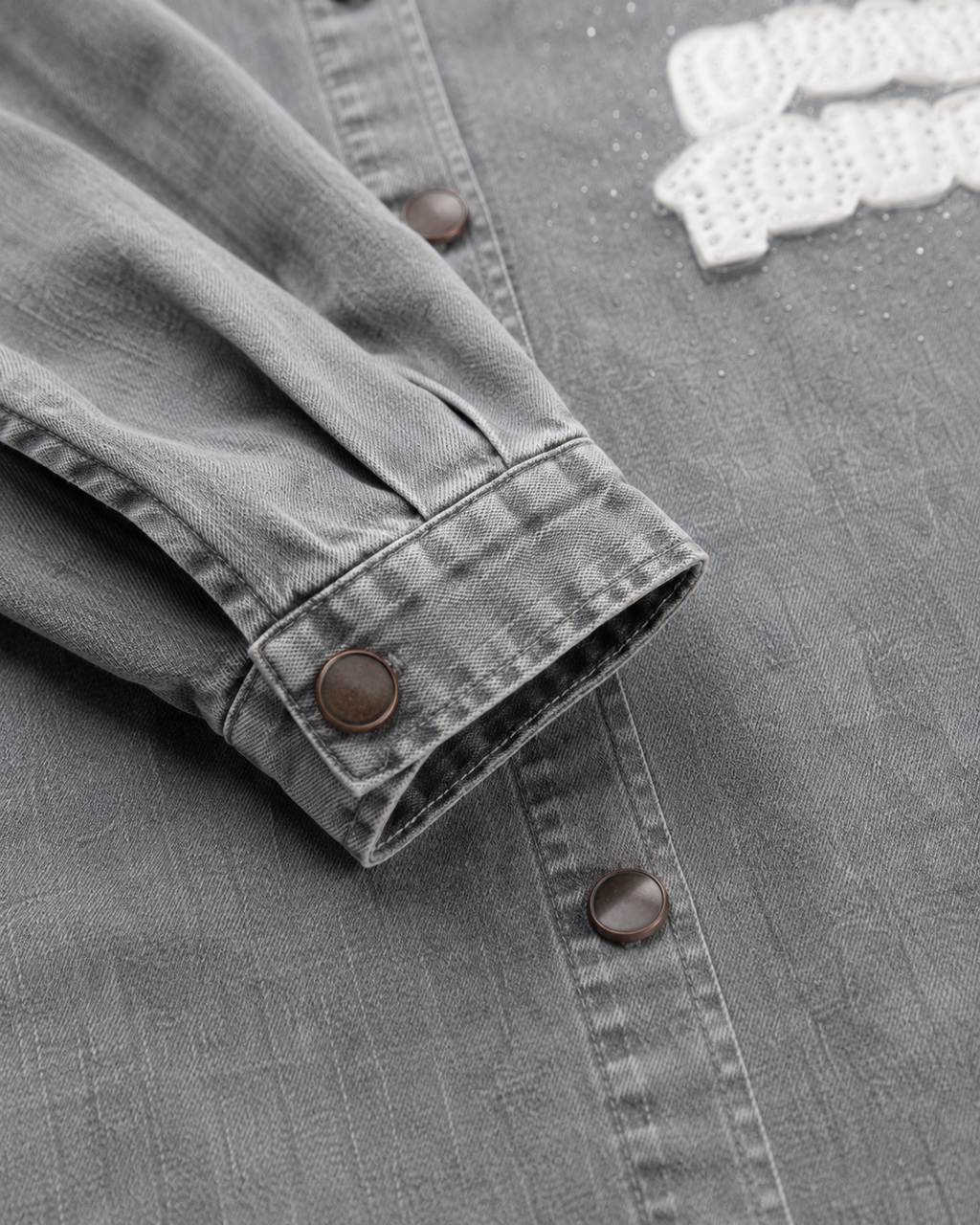 Grey Washed Oversized Shirt