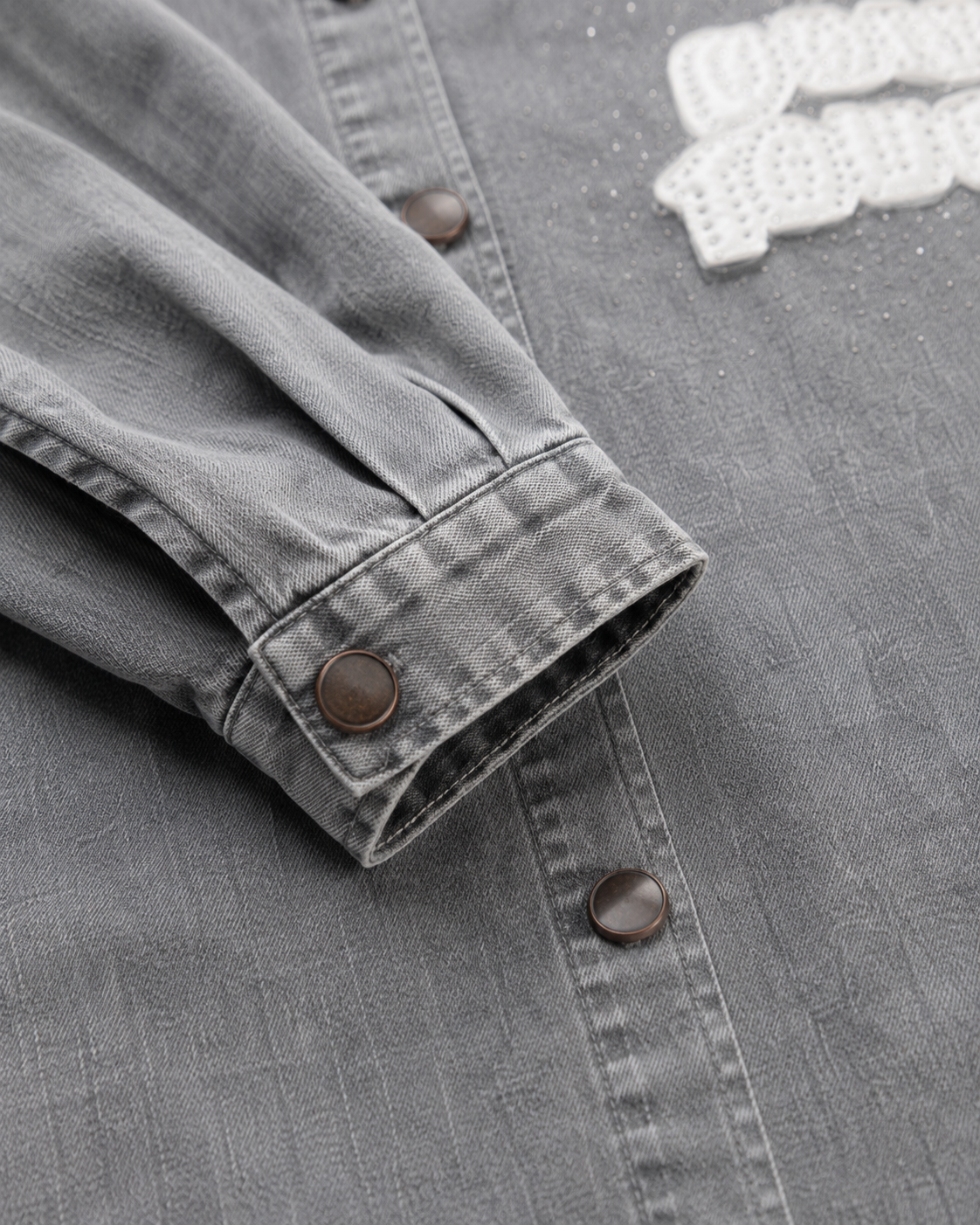 Grey Washed Oversized Shirt