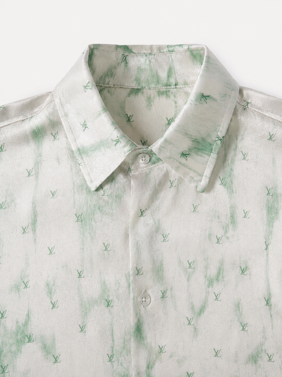 Louis Vuitton Monogram Satin Shirt – Ice Blue