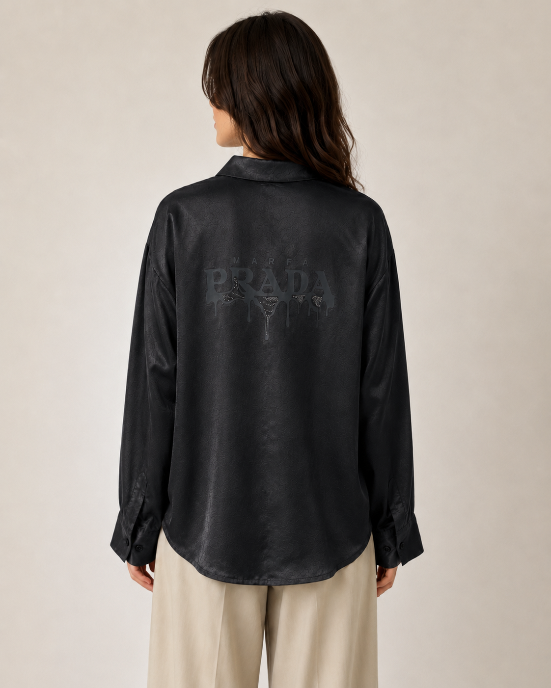 PRADA Satin Oversized Shirt