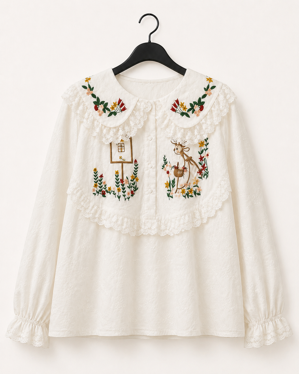 Embroidered Garden Lace Blouse
