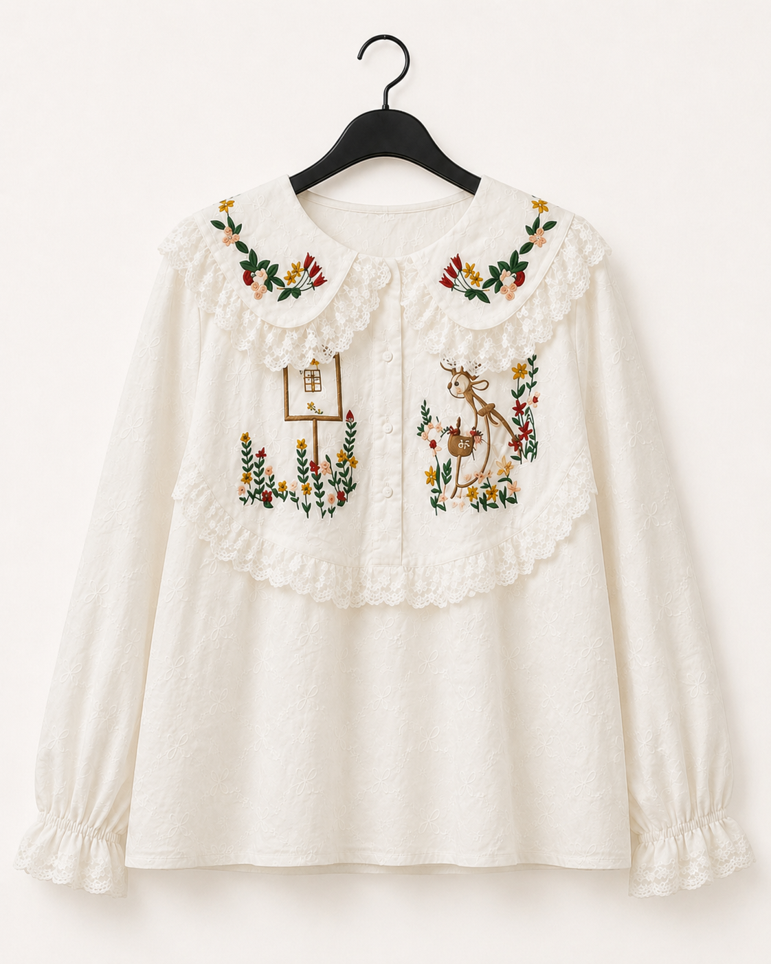 Embroidered Garden Lace Blouse