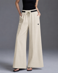 Beige Wide-Leg diro Pants