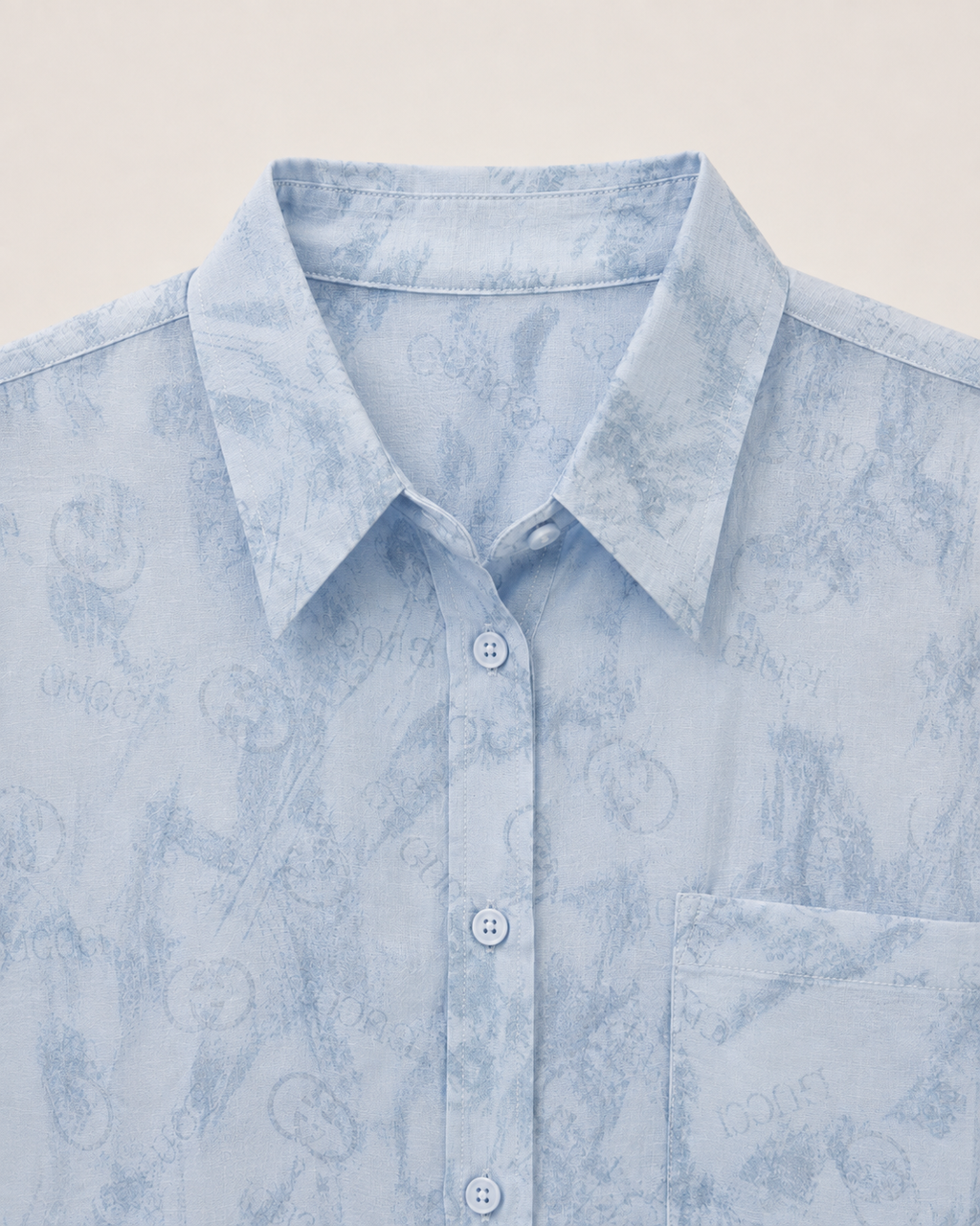 Signature Print Oversized Shirt