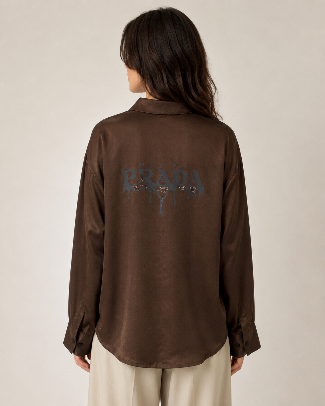 PRADA Satin Oversized Shirt