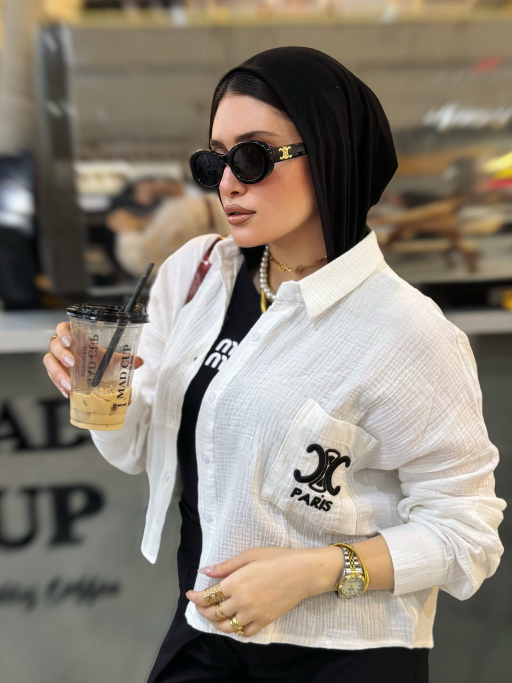 شميز  celine  تطريز