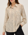 Signature Print Oversized Shirt